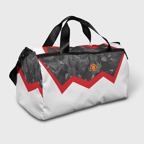 Спортивная сумка Man United FC: Grey Polygons / 3D-принт – фото 1