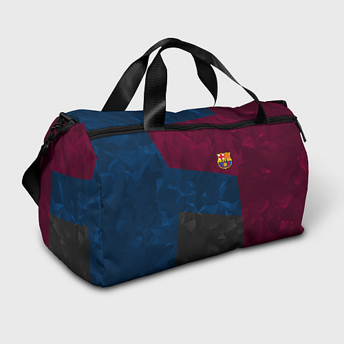 Спортивная сумка FC Barcelona: Dark polygons / 3D-принт – фото 1