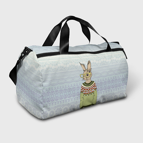 Спортивная сумка Кролик хипстер / 3D-принт – фото 1