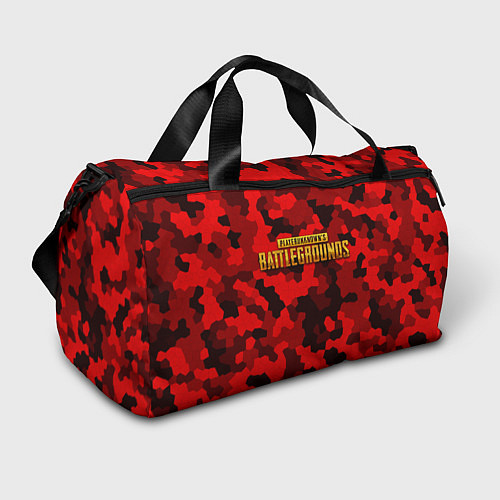 Спортивная сумка PUBG: Red Mozaic / 3D-принт – фото 1