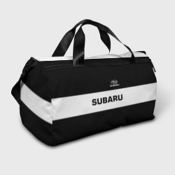 Сумки спортивные Subaru: Black Sport, цвет: 3D-принт