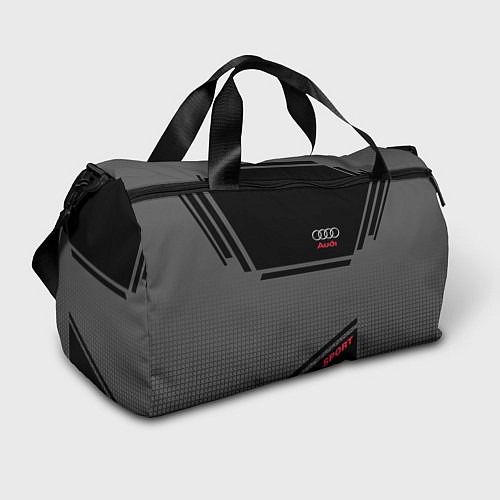 Спортивная сумка Audi: Crey & Black / 3D-принт – фото 1