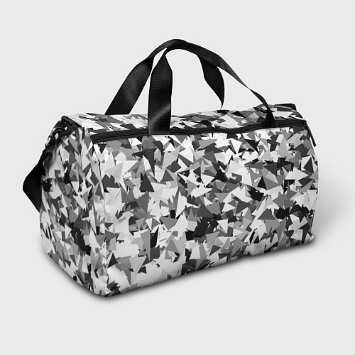 Спортивная сумка Городской серый камуфляж / 3D-принт – фото 1
