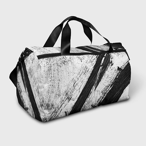 Спортивная сумка Белый и черный / 3D-принт – фото 1