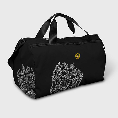 Спортивная сумка Russia: Black Edition / 3D-принт – фото 1