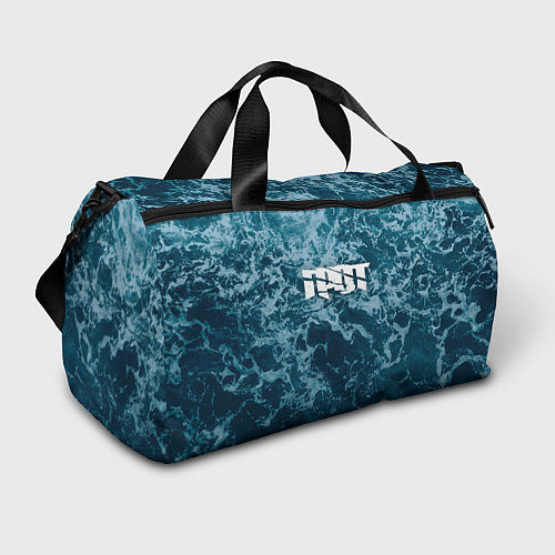 Спортивная сумка Грот: Синий мрамор / 3D-принт – фото 1