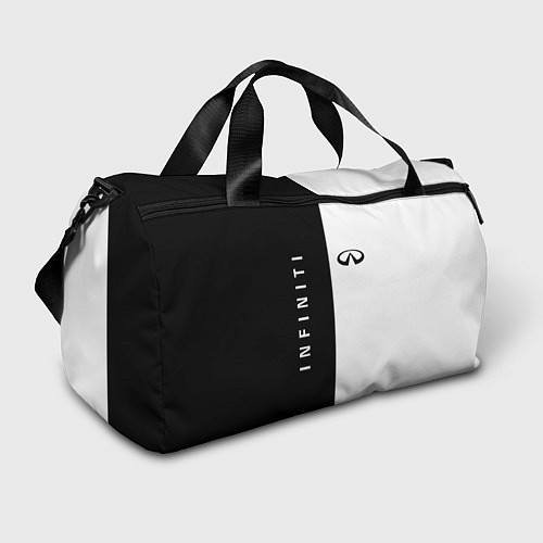 Спортивная сумка Infiniti: Black & White / 3D-принт – фото 1