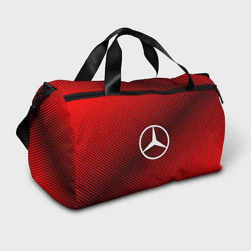 Спортивная сумка Mercedes: Red Carbon / 3D-принт – фото 1