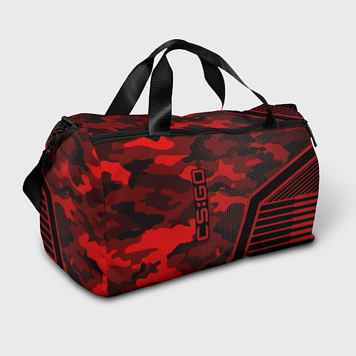 Спортивная сумка CS:GO Red Camo / 3D-принт – фото 1