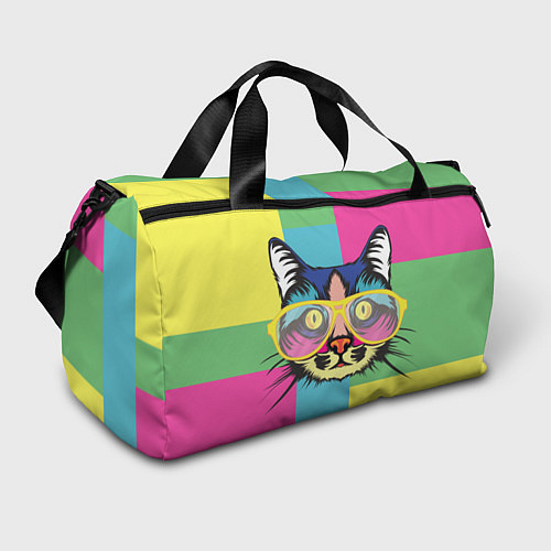 Спортивная сумка Поп-арт котик / 3D-принт – фото 1