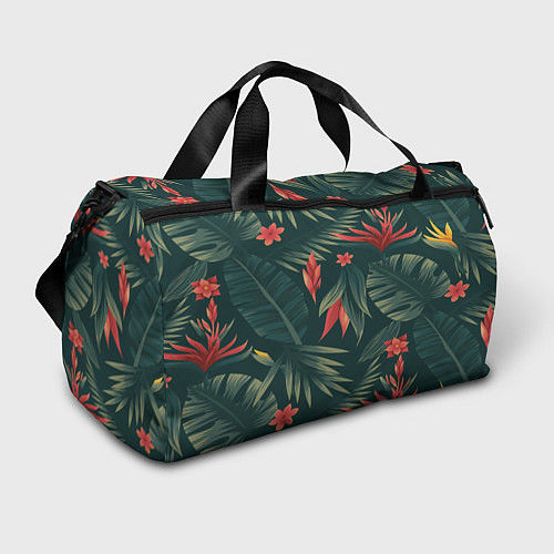 Спортивная сумка Зеленые тропики / 3D-принт – фото 1
