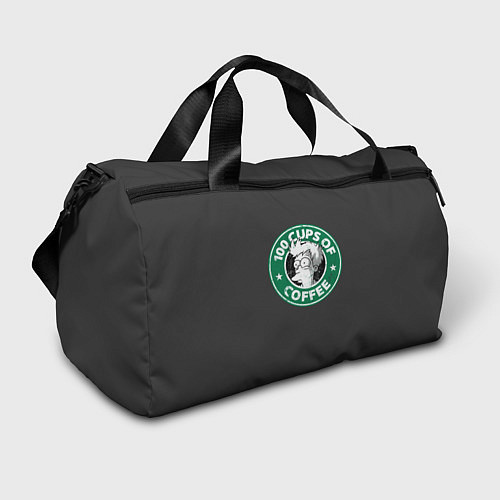 Спортивная сумка 100 cups of coffee / 3D-принт – фото 1
