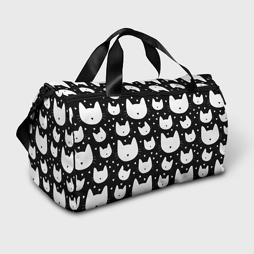 Спортивная сумка Love Cats Pattern / 3D-принт – фото 1