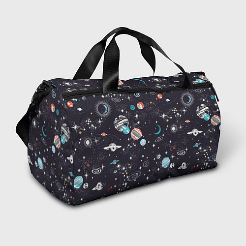 Спортивная сумка Загадочный космос / 3D-принт – фото 1