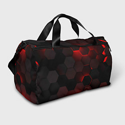 Спортивная сумка Красные абстрактные плиты