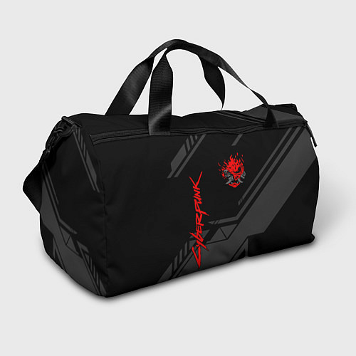 Спортивная сумка Cyberpunk 2077: Grey Samurai / 3D-принт – фото 1