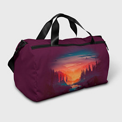 Спортивная сумка Minimal forest sunset
