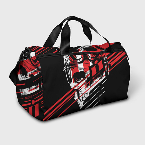 Спортивная сумка Череп Icon красный / 3D-принт – фото 1