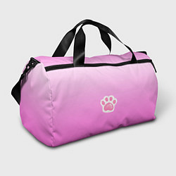Спортивная сумка Розовая лапка с подушечками