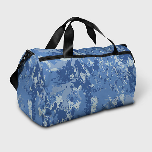 Спортивная сумка КАМУФЛЯЖ BLUE / 3D-принт – фото 1