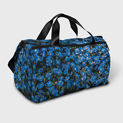 Спортивная сумка Поле синих цветов фиалки лето