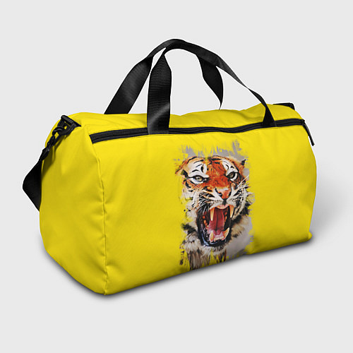 Спортивная сумка Оскал тигра / 3D-принт – фото 1