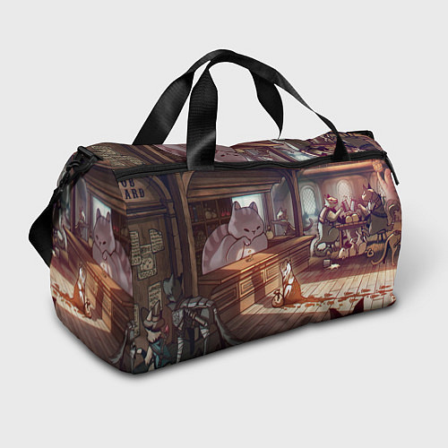 Спортивная сумка Кошачий город / 3D-принт – фото 1