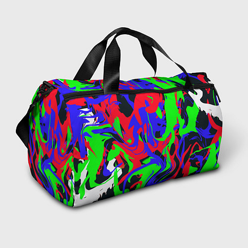 Спортивная сумка Абстрактные краски / 3D-принт – фото 1