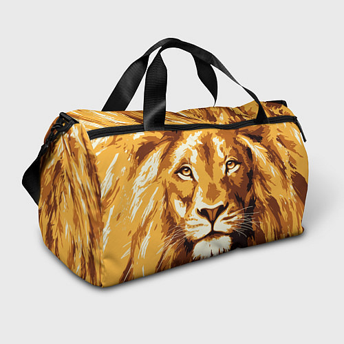 Спортивная сумка Взгляд льва / 3D-принт – фото 1