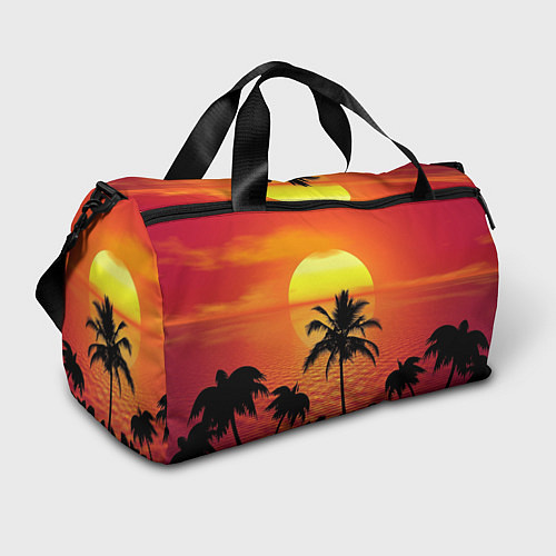 Спортивная сумка Пальмы на фоне моря / 3D-принт – фото 1