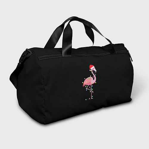Спортивная сумка Новогодний Фламинго / 3D-принт – фото 1