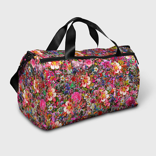 Спортивная сумка Разные цветы / 3D-принт – фото 1