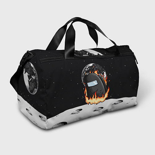 Спортивная сумка Among Us fire / 3D-принт – фото 1