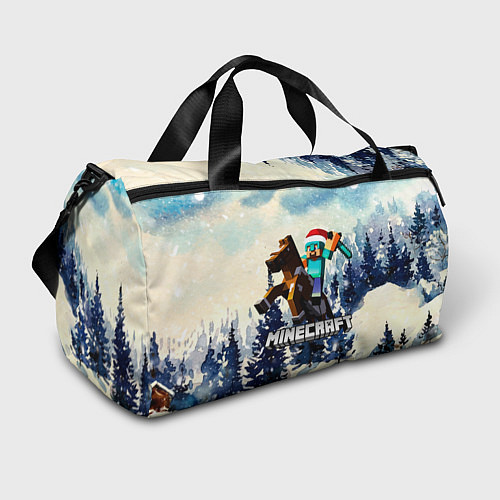 Спортивная сумка Зимний Майнкрафт / 3D-принт – фото 1