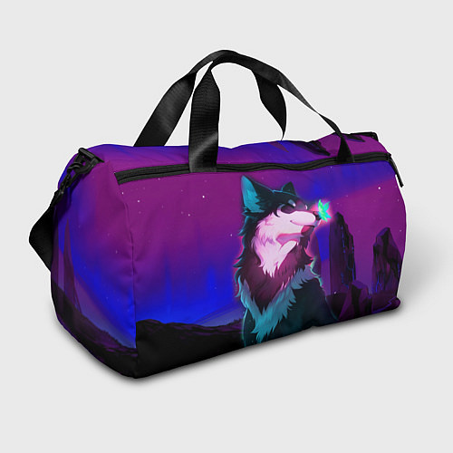 Спортивная сумка Сказочный волк / 3D-принт – фото 1