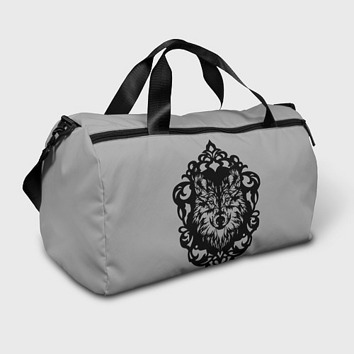 Спортивная сумка Благородный серый волк / 3D-принт – фото 1