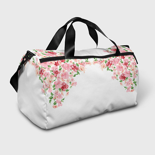 Спортивная сумка Цветы / 3D-принт – фото 1