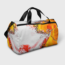 Спортивная сумка Рисунок желтой краской