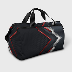 Спортивная сумка Luxury Black 3D СОТЫ