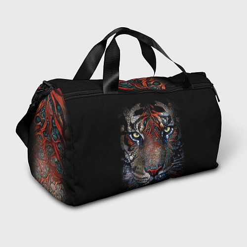 Спортивная сумка Цветной тигр / 3D-принт – фото 1