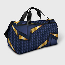 Спортивная сумка 3D плитки с золотыми вставками