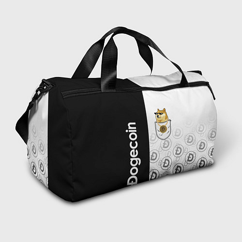 Спортивная сумка DOGECOIN DOGE КАРМАН / 3D-принт – фото 1