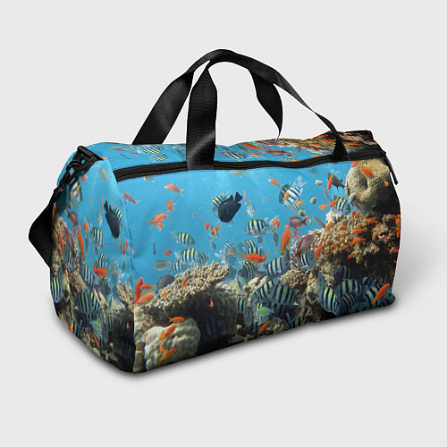 Спортивная сумка Коралловые рыбки / 3D-принт – фото 1