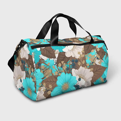 Спортивная сумка Красивые цвеТы / 3D-принт – фото 1