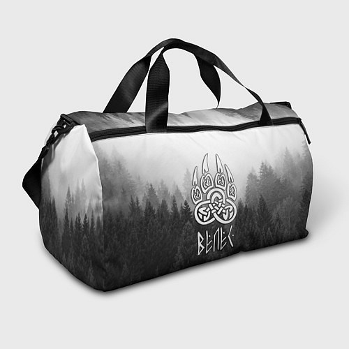 Спортивная сумка ВЕЛЕС туманный лес / 3D-принт – фото 1