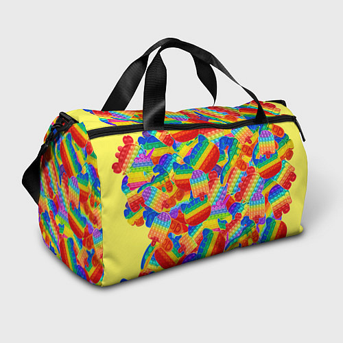 Спортивная сумка Разные Pop It масляная краска / 3D-принт – фото 1