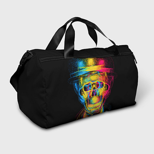 Спортивная сумка Череп-анаглиф / 3D-принт – фото 1
