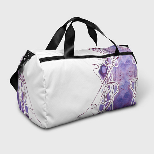 Спортивная сумка Фиолетовые нити / 3D-принт – фото 1