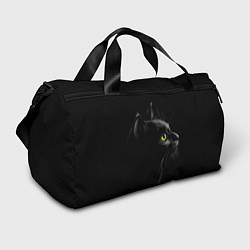 Сумки спортивные Черный кот, цвет: 3D-принт