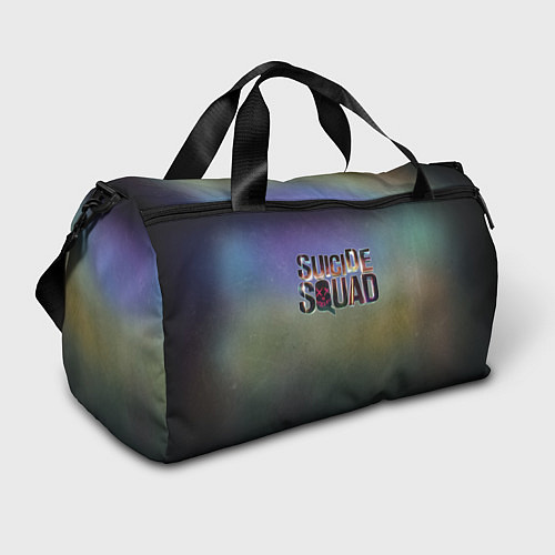 Спортивная сумка SUICIDE SQUAD 2016 лого металл / 3D-принт – фото 1